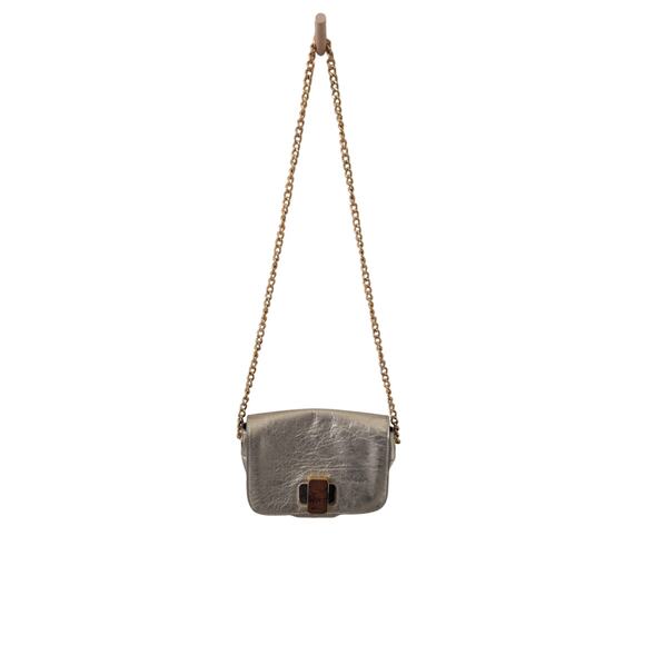 Badgley Mischka Gold Vintage Crossbody Bag - Picture 1 of 7
